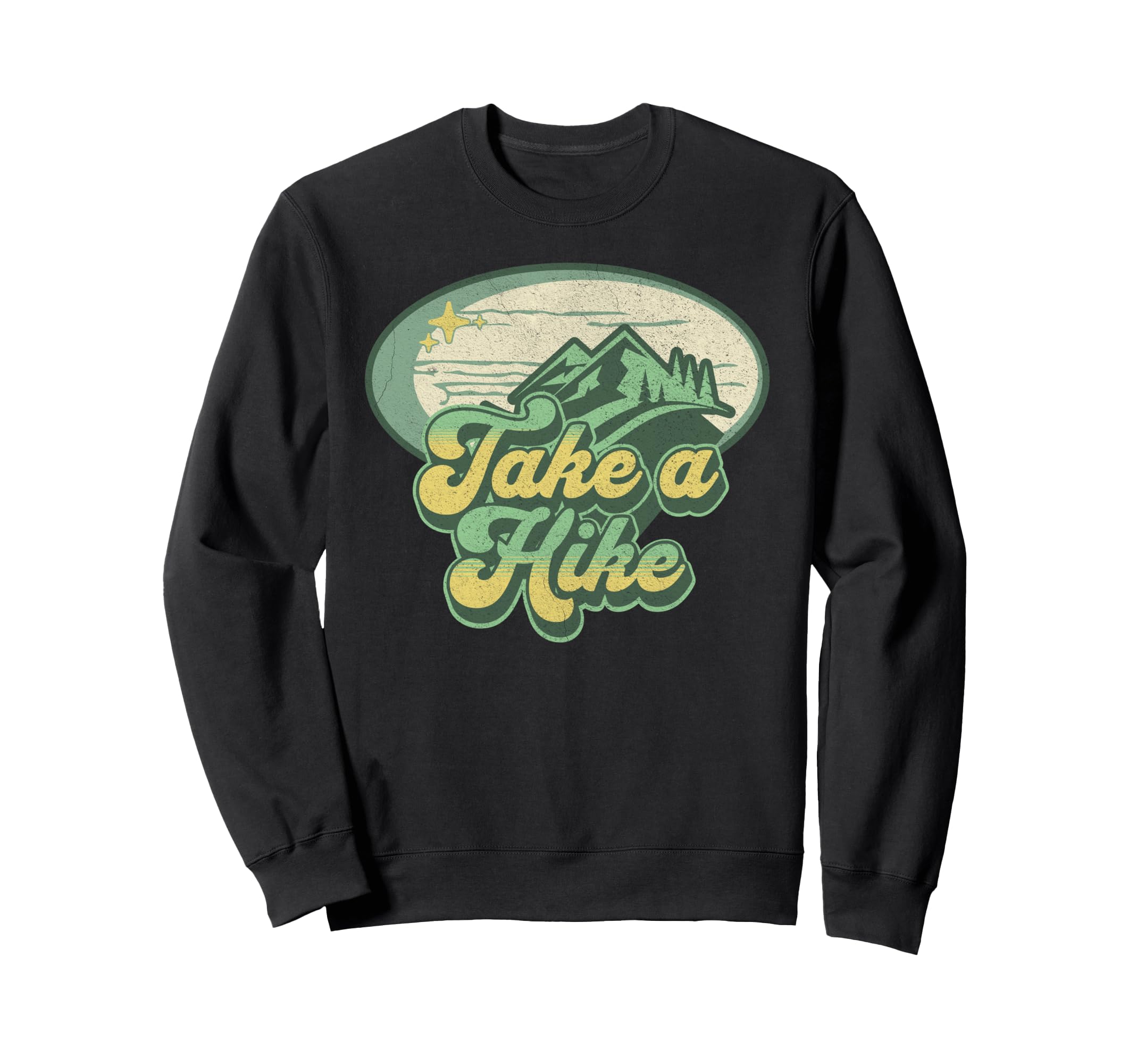 Take Hike 70S Distressed Sweatshirt - Trendy Graphic Men Women - T-Shirt, Sweatshirt, Hoodie