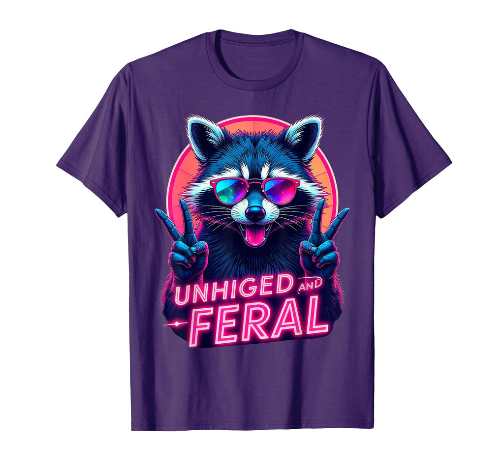 Cyberpunk Raccoon Unhinged And Feral T-Shirt - Trendy Graphic Men Women - T-Shirt, Sweatshirt, Hoodie