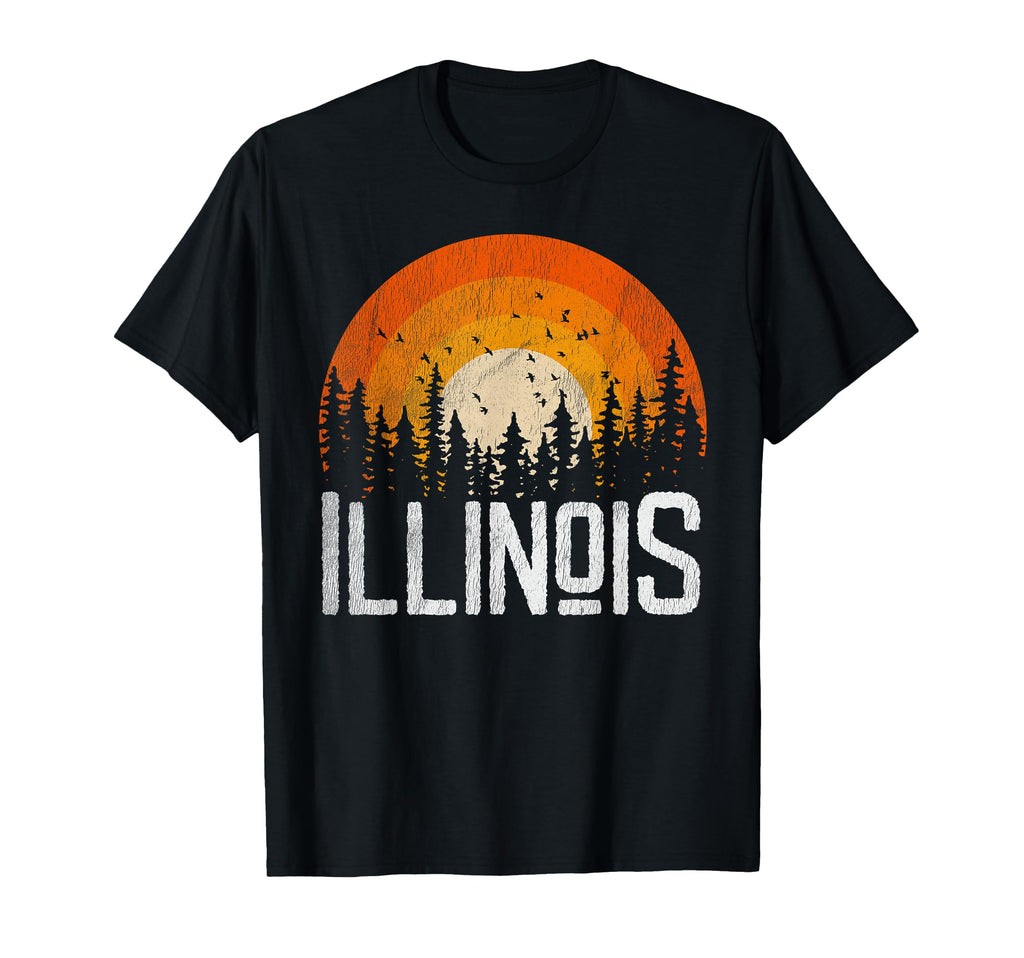Illinois 70S 80S T-Shirt - Casual Everyday Wear for Adults - T-Shirt, Sweatshirt, Hoodie