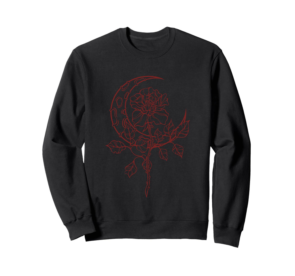 Goth Y2K Alt Fairy Grunge Emo Flower Sweatshirt - Minimalist Print Unisex - T-Shirt, Sweatshirt, Hoodie