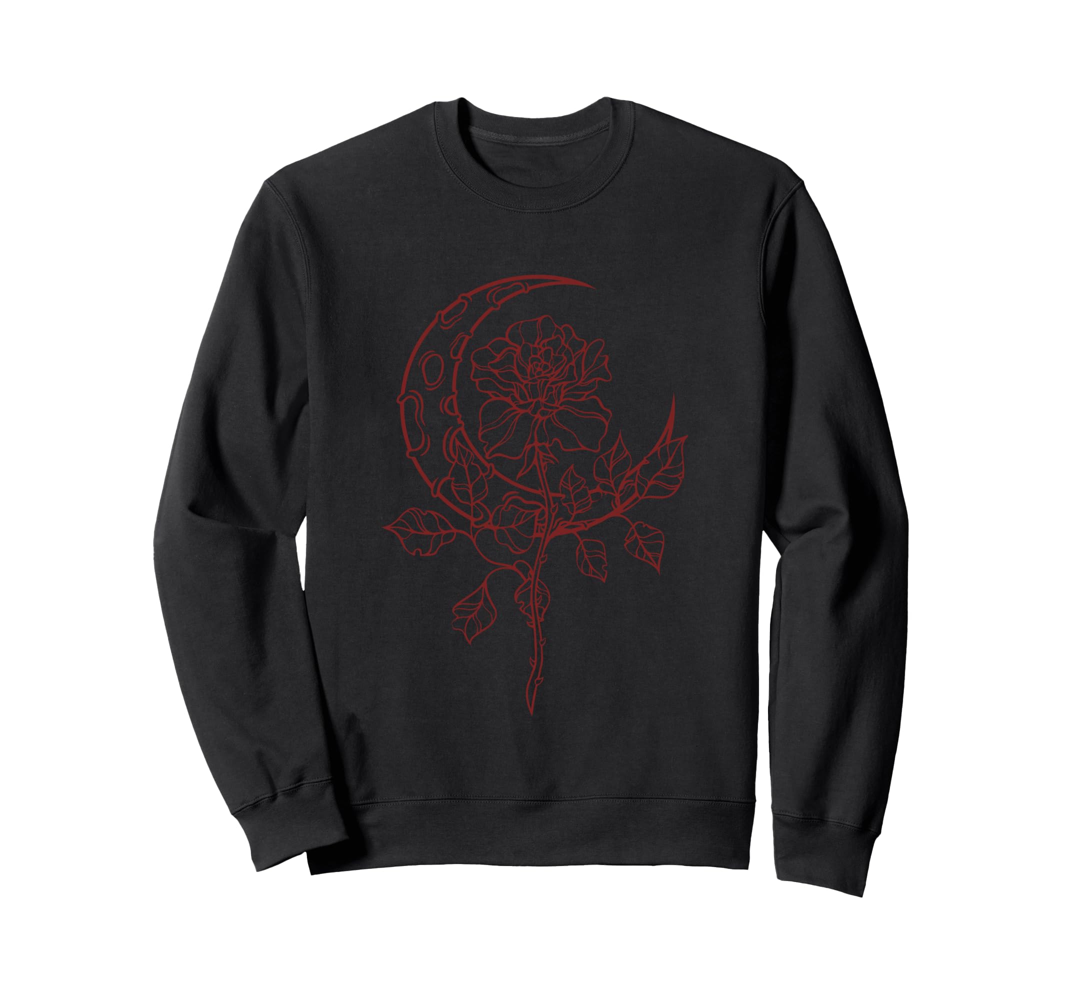 Goth Y2K Alt Fairy Grunge Emo Flower Sweatshirt - Minimalist Print Unisex - T-Shirt, Sweatshirt, Hoodie