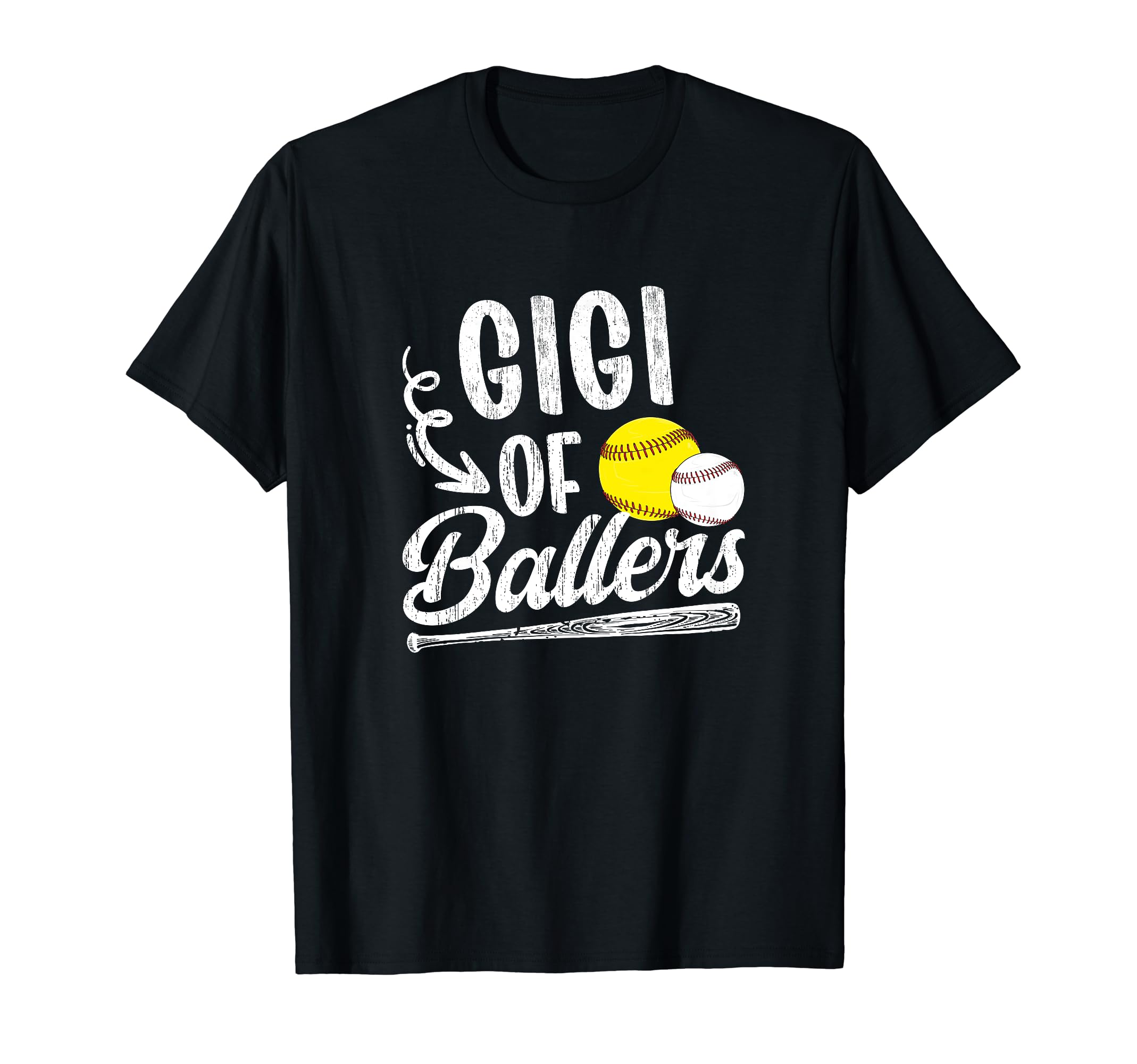 Gigi Ballers Baseball Softball Gigi Grandma T-Shirt - Graphic Print Unisex - T-Shirt, Sweatshirt, Hoodie