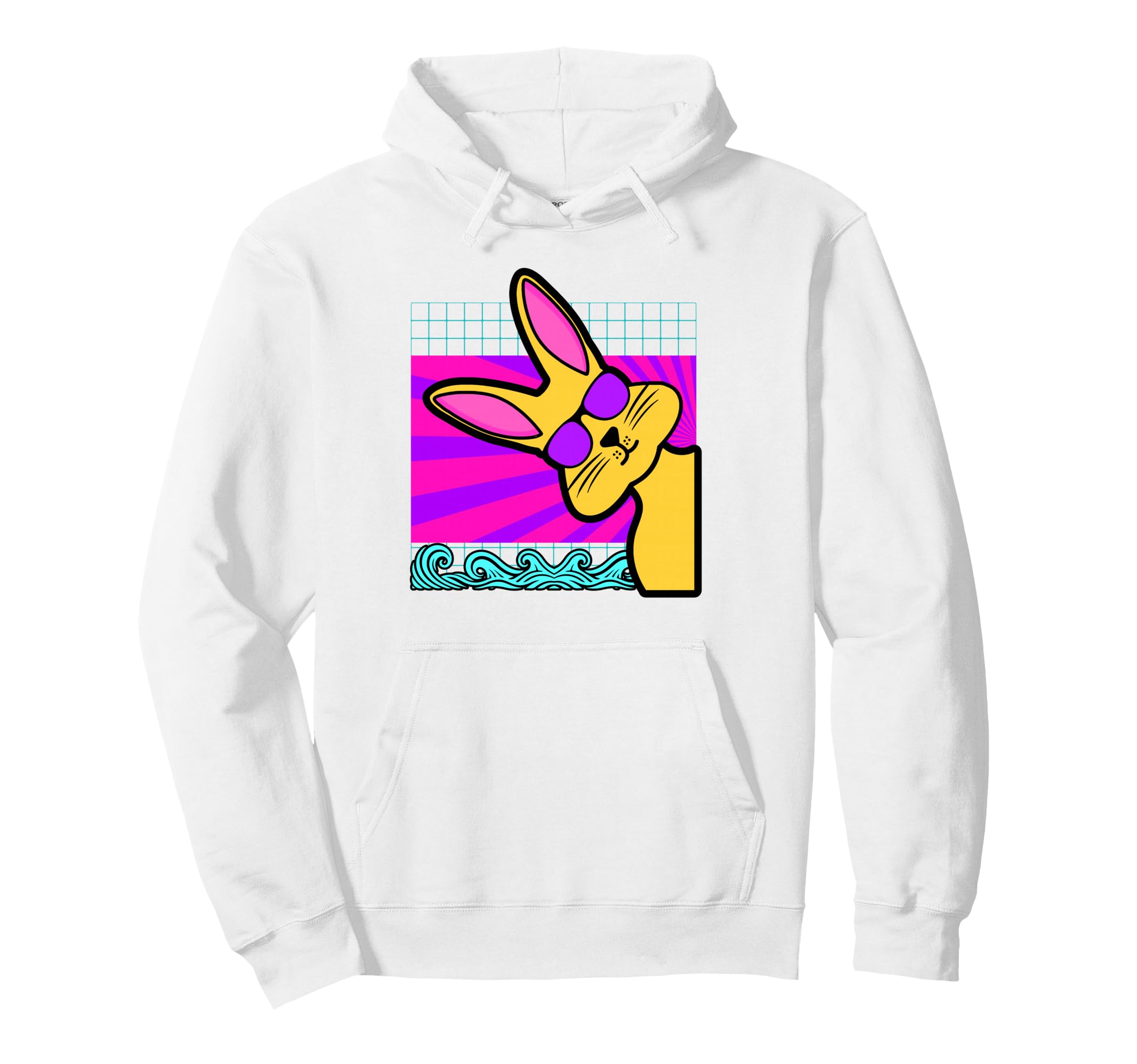 Aesthetic Vaporwave Outfits Bunny Hoodie - Aesthetic Graphic for Adults - T-Shirt, Sweatshirt, Hoodie