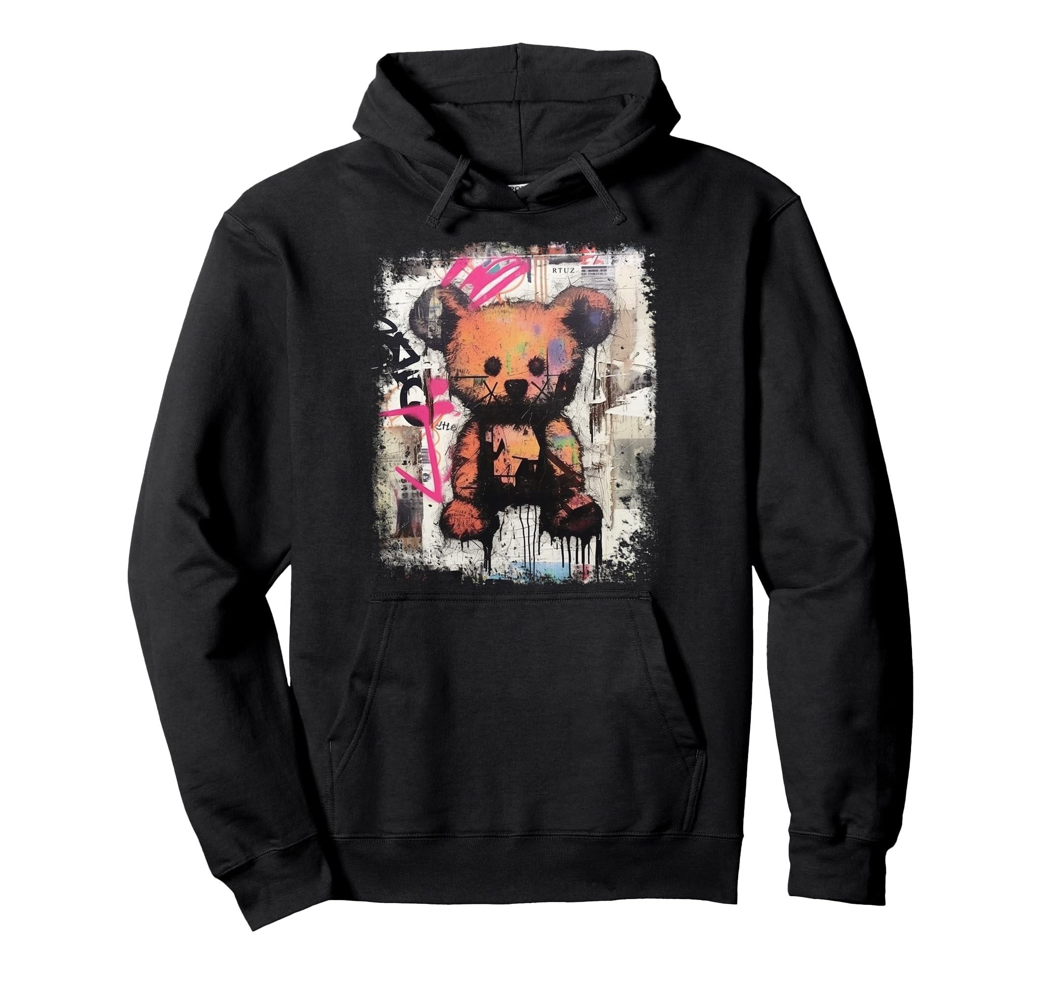 Aesthetic Streetwear Teddy Bear Hoodie - Novelty Apparel Men Women - T-Shirt, Sweatshirt, Hoodie