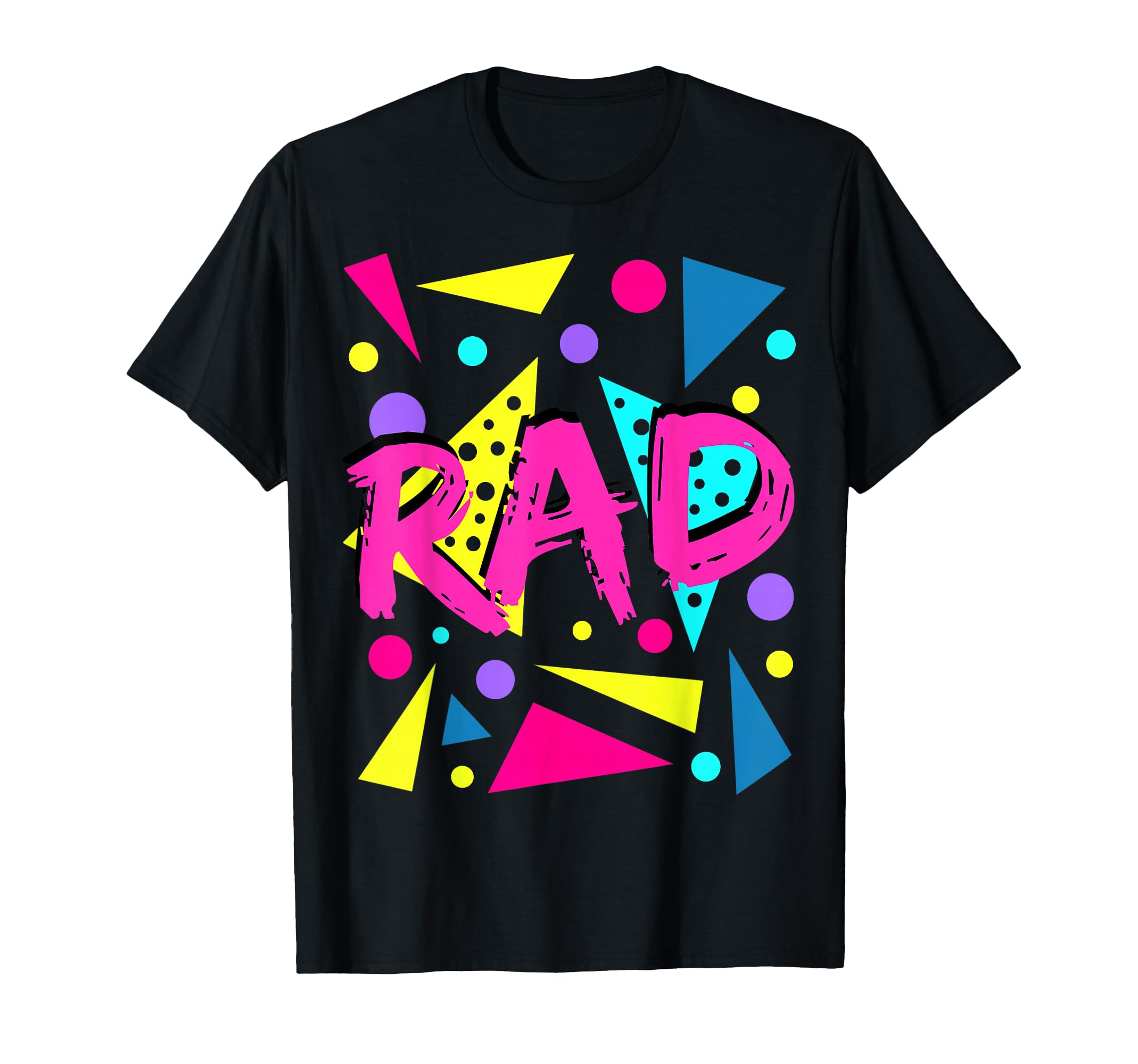 Rad 1980S Eighties Costume Party T-Shirt - Custom Art Print Men Women - T-Shirt, Sweatshirt, Hoodie