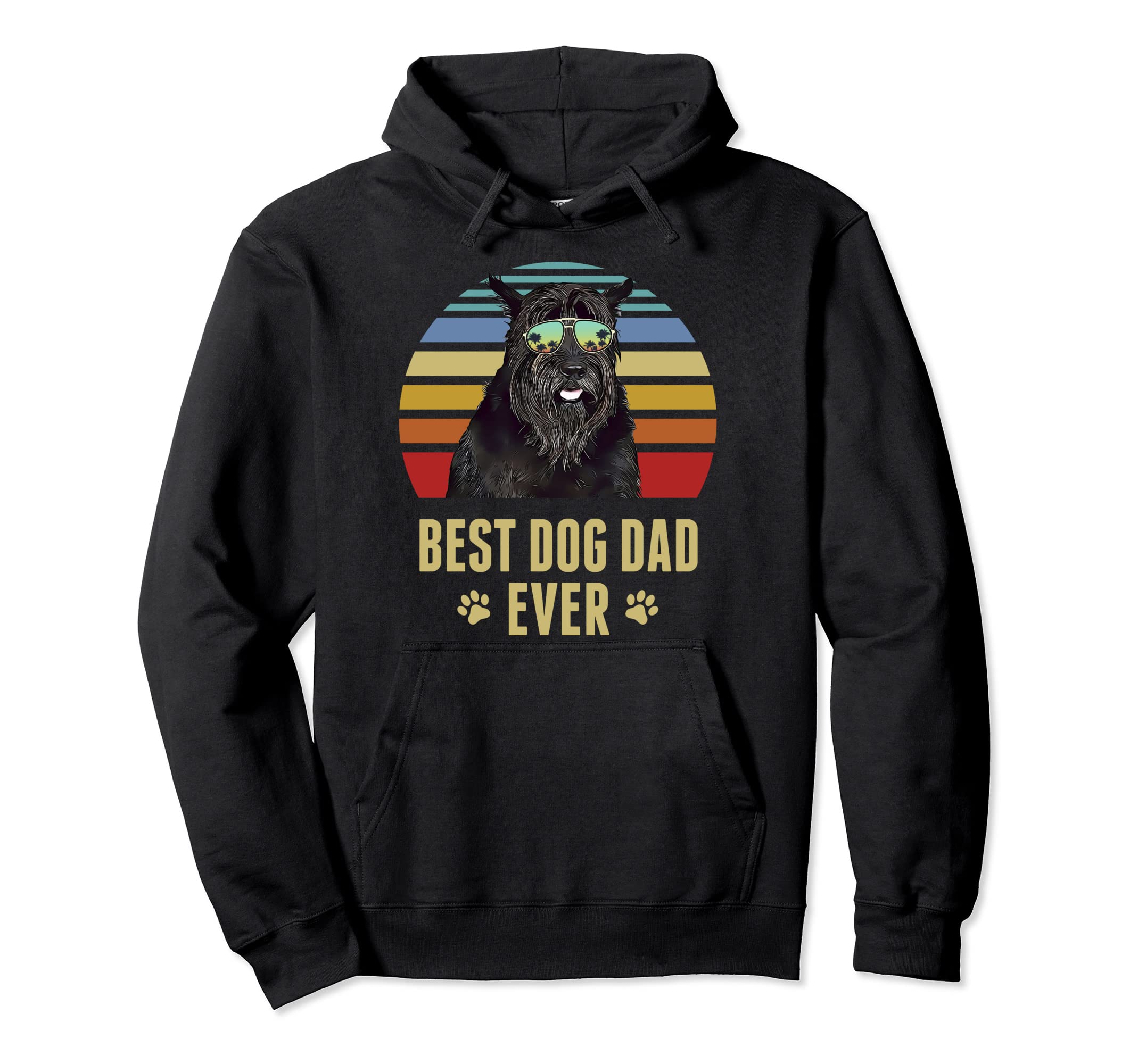 Giant Schnauzer Best Dog Dad Ever Sunset Hoodie - Graphic Print Men Women - T-Shirt, Sweatshirt, Hoodie