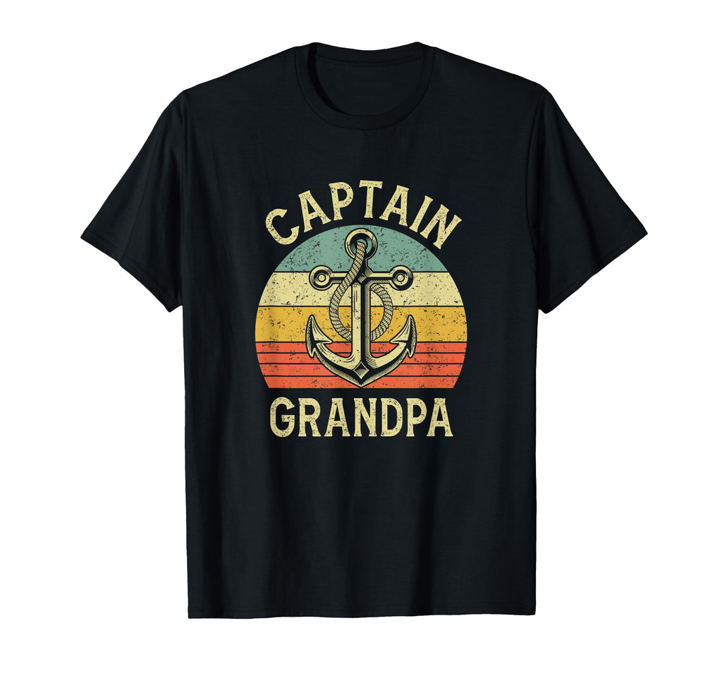 Captain Grandpa Boat Pontoon Fishing T-Shirt - Streetwear Style for Adults - T-Shirt, Sweatshirt, Hoodie