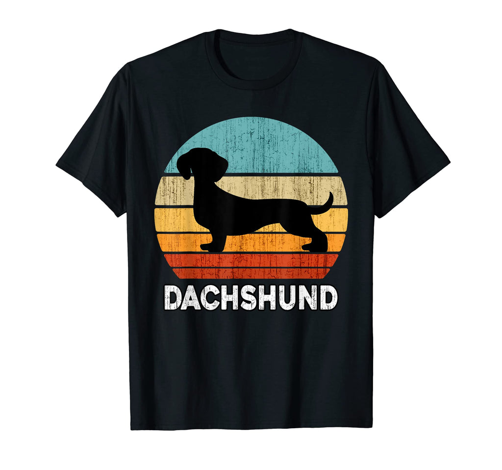 Dachshund Daschund Silhouette Sunset T-Shirt - Minimalist Print for Adults - T-Shirt, Sweatshirt, Hoodie