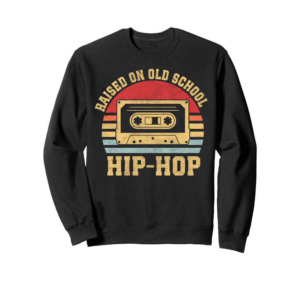 Raised Oldschool Hip Hop Cassette Sweatshirt - Unique Graphic for Adults - T-Shirt, Sweatshirt, Hoodie