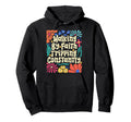 Walking Faith Tripping Constantly Boho Hoodie - Graphic Print for Adults - T-Shirt, Sweatshirt, Hoodie