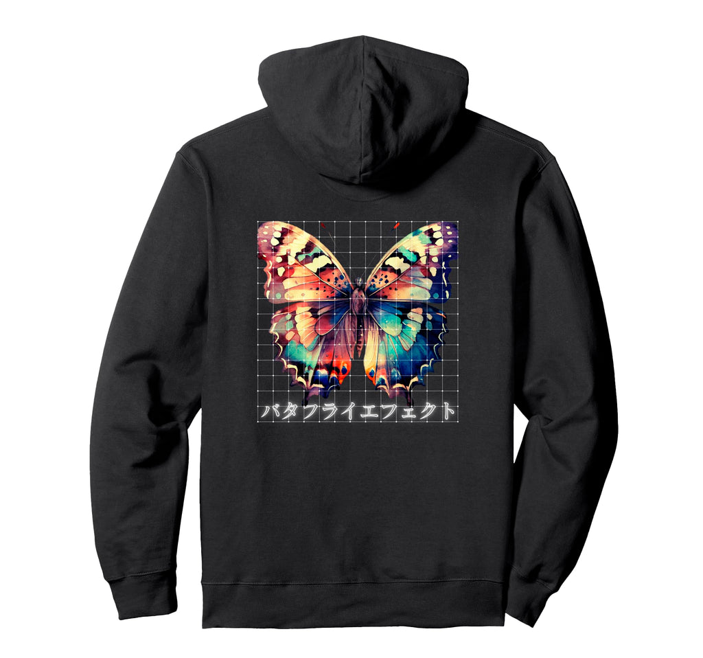Backprint Aesthetic Japanese Butterfly Hoodie - Trendy Graphic Men Women - T-Shirt, Sweatshirt, Hoodie
