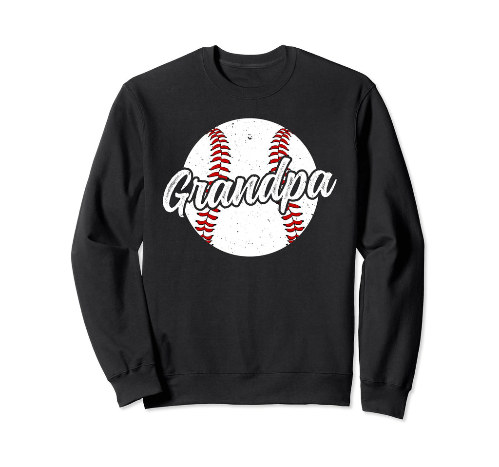 Grandpa Baseball Player Grandfather Sweatshirt - Novelty Apparel Unisex - T-Shirt, Sweatshirt, Hoodie