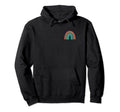 Subtle Boho Rainbow Stripes Pocket Hoodie - Unique Graphic for Adults - T-Shirt, Sweatshirt, Hoodie