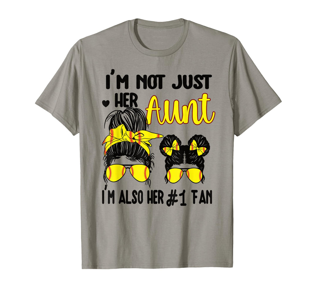 Softball Aunt Niece Proud Softball Auntie T-Shirt - Graphic Print Unisex - T-Shirt, Sweatshirt, Hoodie