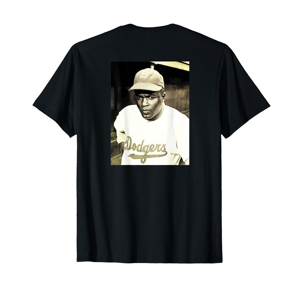 Jackie Robinson 003 Back Printed T-Shirt - Novelty Apparel for Adults - T-Shirt, Sweatshirt, Hoodie