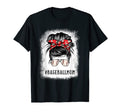 Bleached Baseball Mom Messy Bun Player T-Shirt - Graphic Print for Adults - T-Shirt, Sweatshirt, Hoodie