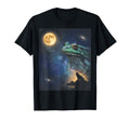 90S Frog Howling Moon Y2K Aesthetic T-Shirt - Fun Novelty Design for Adults - T-Shirt, Sweatshirt, Hoodie