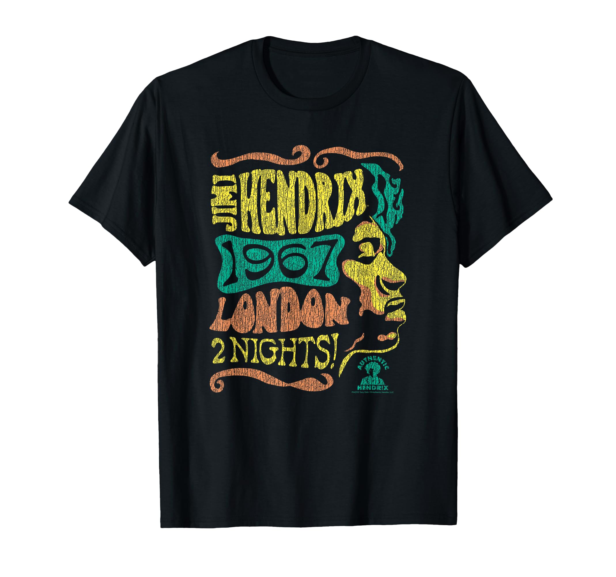 Jimi Hendrix 1967 London Concert Band T-Shirt - Custom Art Print for Adults - T-Shirt, Sweatshirt, Hoodie