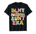 My Baseball Aunt Era Groovy Proud T-Shirt - Novelty Apparel for Adults - T-Shirt, Sweatshirt, Hoodie