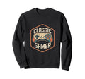 Gamer Controller Gaming Badge Sweatshirt - Unique Graphic Men Women - T-Shirt, Sweatshirt, Hoodie