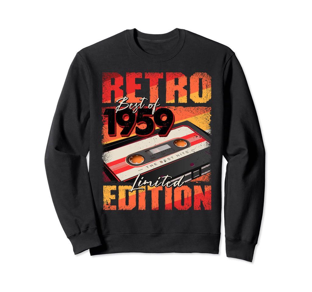 1959 Best 1959 Cassette Tape 63Rd Sweatshirt - Unique Graphic for Adults - T-Shirt, Sweatshirt, Hoodie