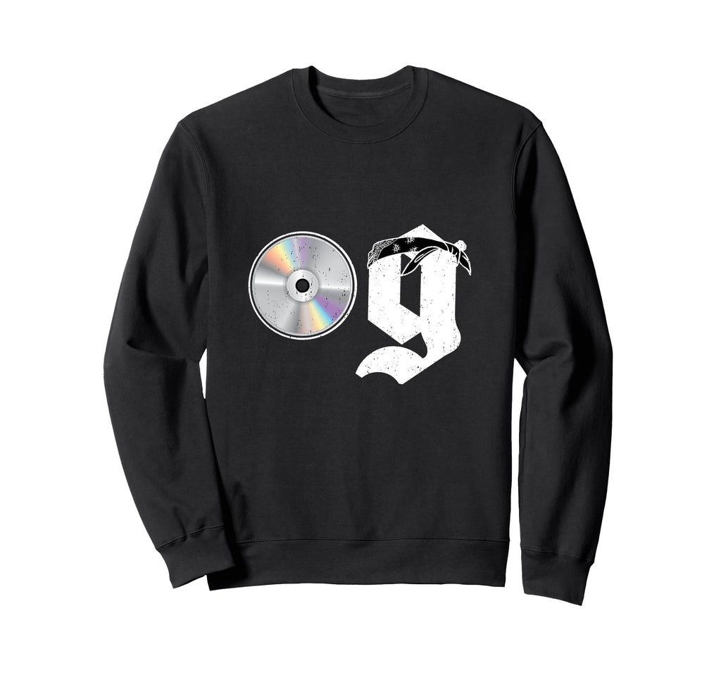 Old School Dad Og Hip Hop Head Cd Sweatshirt - Aesthetic Graphic Men Women - T-Shirt, Sweatshirt, Hoodie