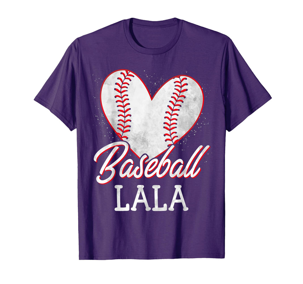 Baseball Lala Baseball Heart Game T-Shirt - Fun Novelty Design for Adults - T-Shirt, Sweatshirt, Hoodie