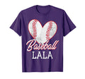 Baseball Lala Baseball Heart Game T-Shirt - Fun Novelty Design for Adults - T-Shirt, Sweatshirt, Hoodie