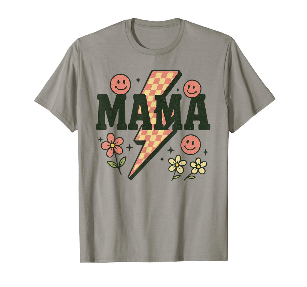 Mama Lightning Bolt Proud Mother T-Shirt - Casual Everyday Wear Men Women - T-Shirt, Sweatshirt, Hoodie