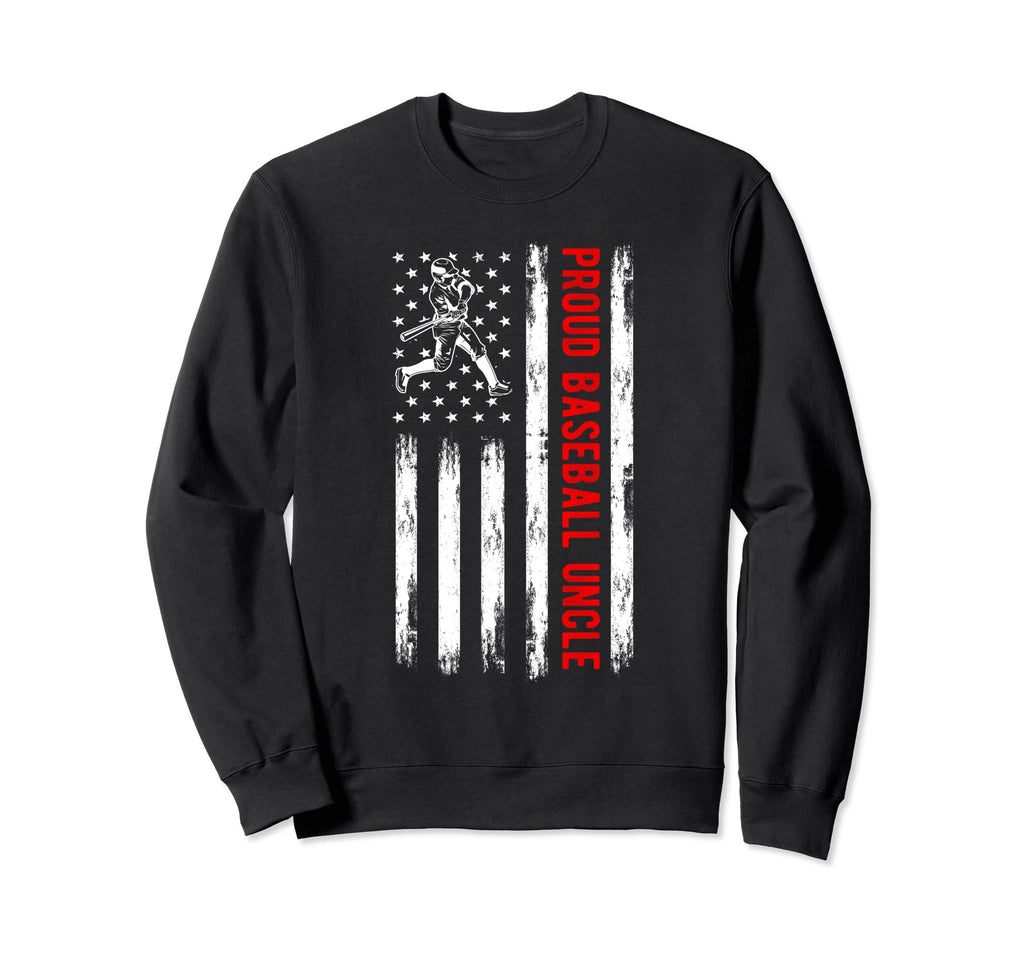 Proud Baseball Uncle Usa Team Coach Sweatshirt - Trendy Graphic Unisex - T-Shirt, Sweatshirt, Hoodie