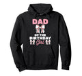 Dad Birthday Baseball Coquette Bow Party Hoodie - Trendy Graphic Men Women - T-Shirt, Sweatshirt, Hoodie
