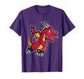 Red Fire Dragon Roller Skate T-Shirt - Trendy Graphic Men Women - T-Shirt, Sweatshirt, Hoodie