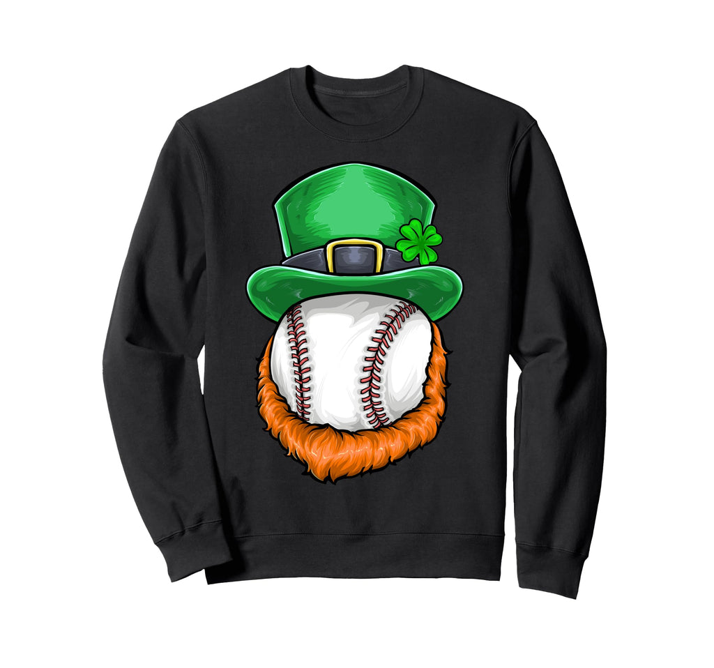 Irish St Patricks Day Baseball Sweatshirt - Fun Novelty Design for Adults - T-Shirt, Sweatshirt, Hoodie
