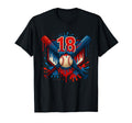 Baseball 18 Year Old Splash Drip 18Th T-Shirt - Unique Graphic Unisex - T-Shirt, Sweatshirt, Hoodie
