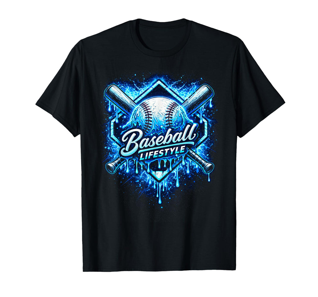 Baseball Lifestyle Dripping Ball T-Shirt - Casual Everyday Wear Unisex - T-Shirt, Sweatshirt, Hoodie