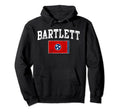 Bartlett Tennessee Flag Distressed Hoodie - Unique Graphic Men Women - T-Shirt, Sweatshirt, Hoodie