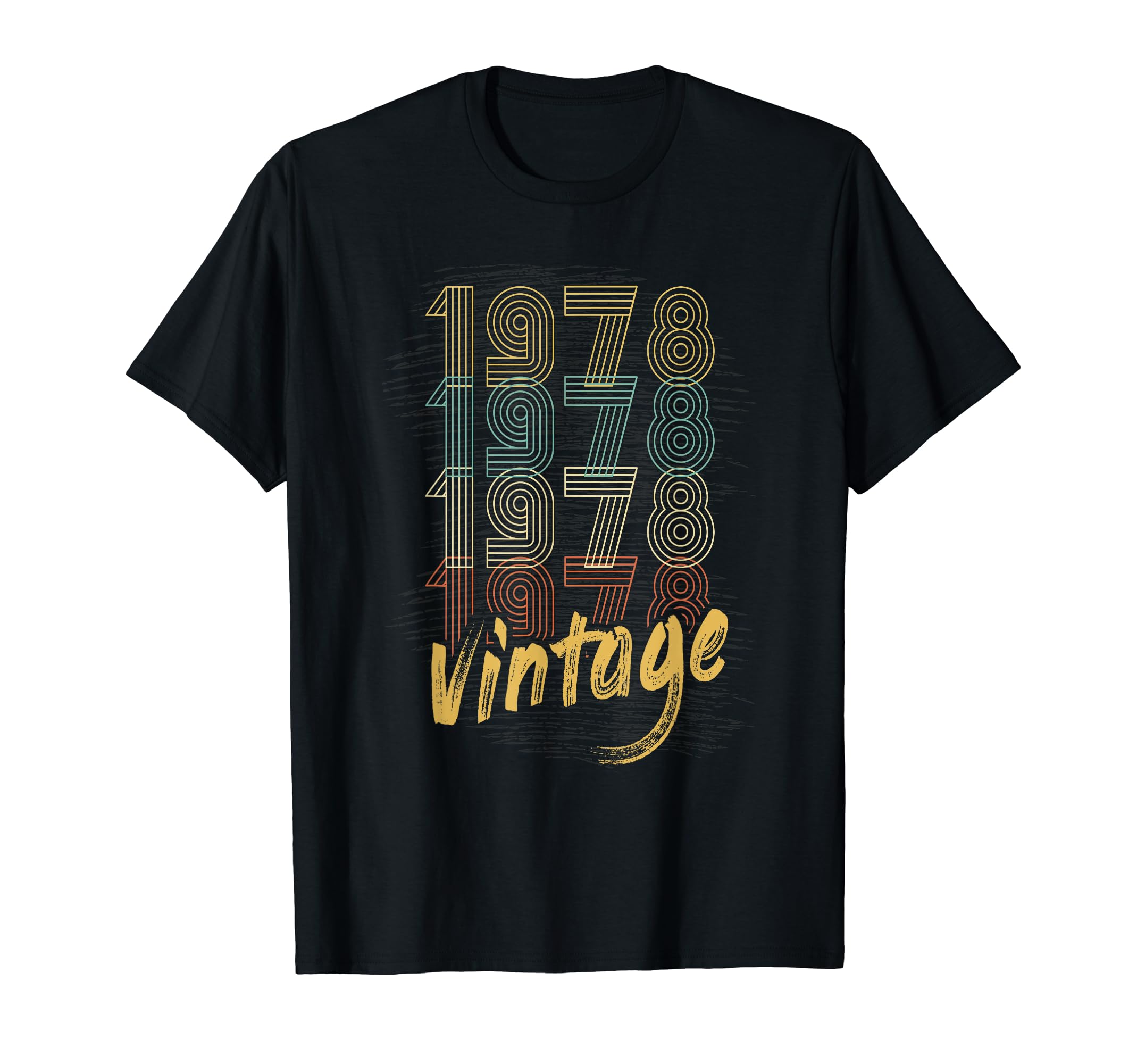 40Th Birthday Gift Distressed 1978 T-Shirt - Novelty Apparel for Adults - T-Shirt, Sweatshirt, Hoodie