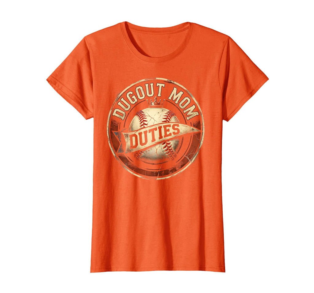 Dugout Mom Duties Baseball Mom T-Shirt - Graphic Print Men Women - T-Shirt, Sweatshirt, Hoodie