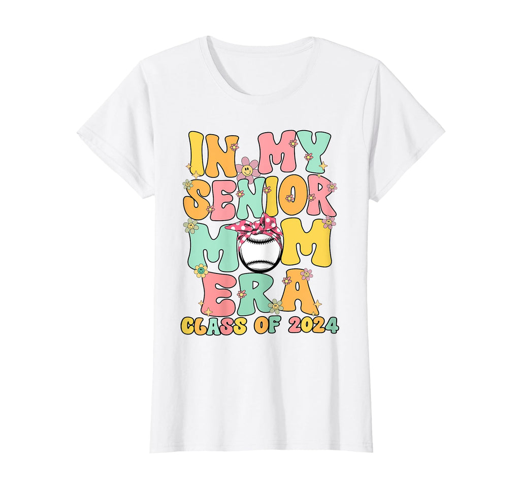 My Senior Baseball Mom Era T-Shirt - Casual Everyday Wear for Adults - T-Shirt, Sweatshirt, Hoodie