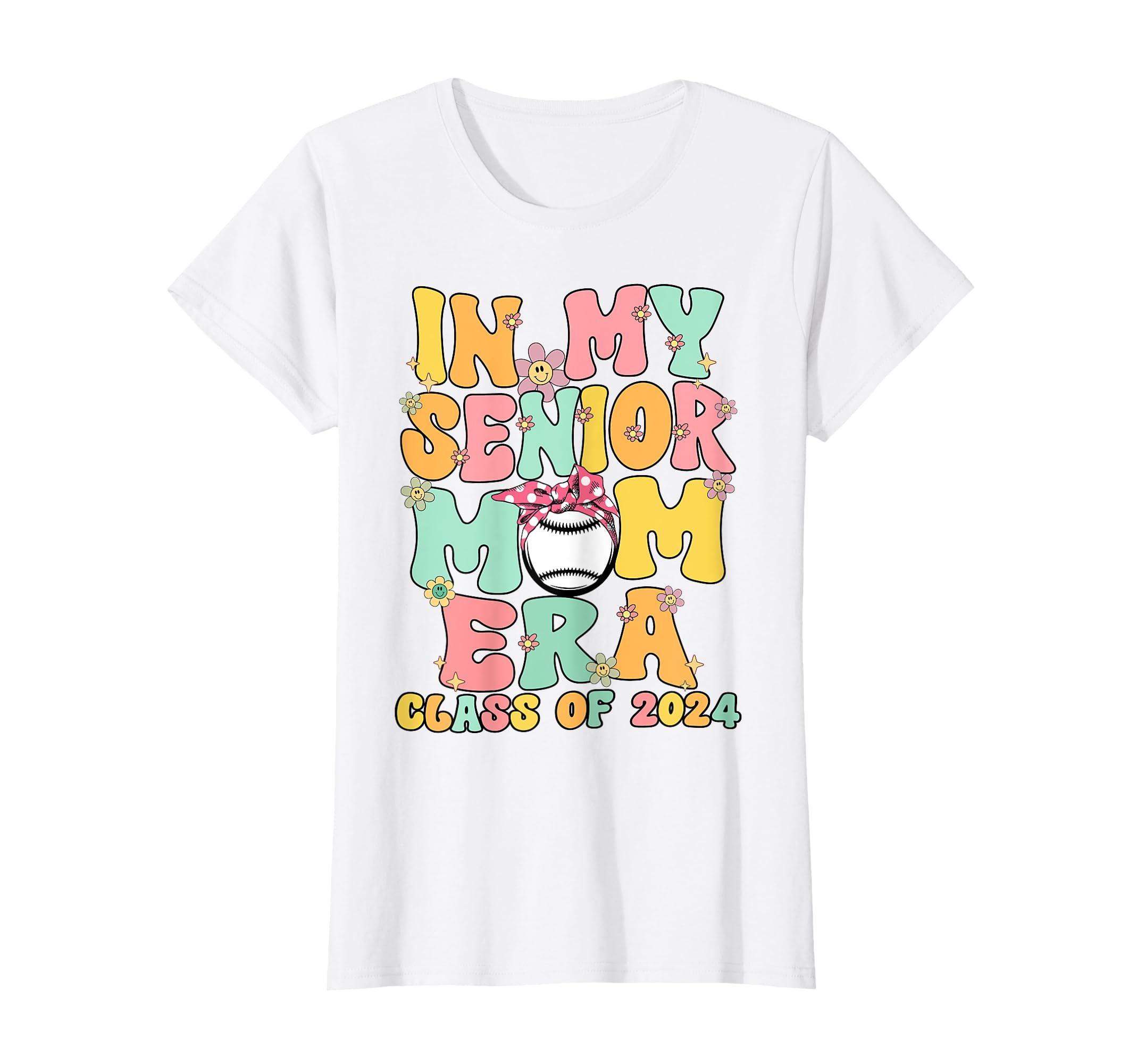 My Senior Baseball Mom Era T-Shirt - Casual Everyday Wear for Adults - T-Shirt, Sweatshirt, Hoodie