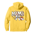 Baseball Mama Bow Trophy Softball Mom Hoodie - Custom Art Print Men Women - T-Shirt, Sweatshirt, Hoodie