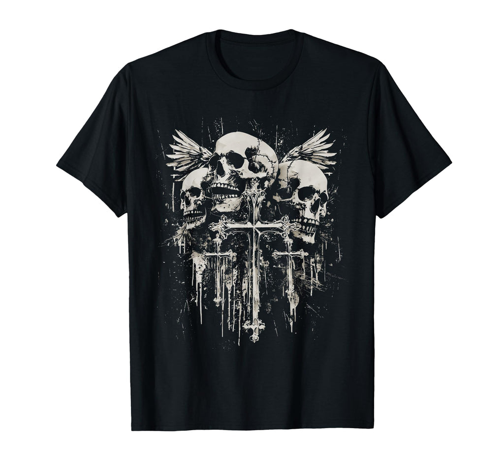 Skull Cross Y2K Goth Alt Grunge Gothic T-Shirt - Graphic Print for Adults - T-Shirt, Sweatshirt, Hoodie