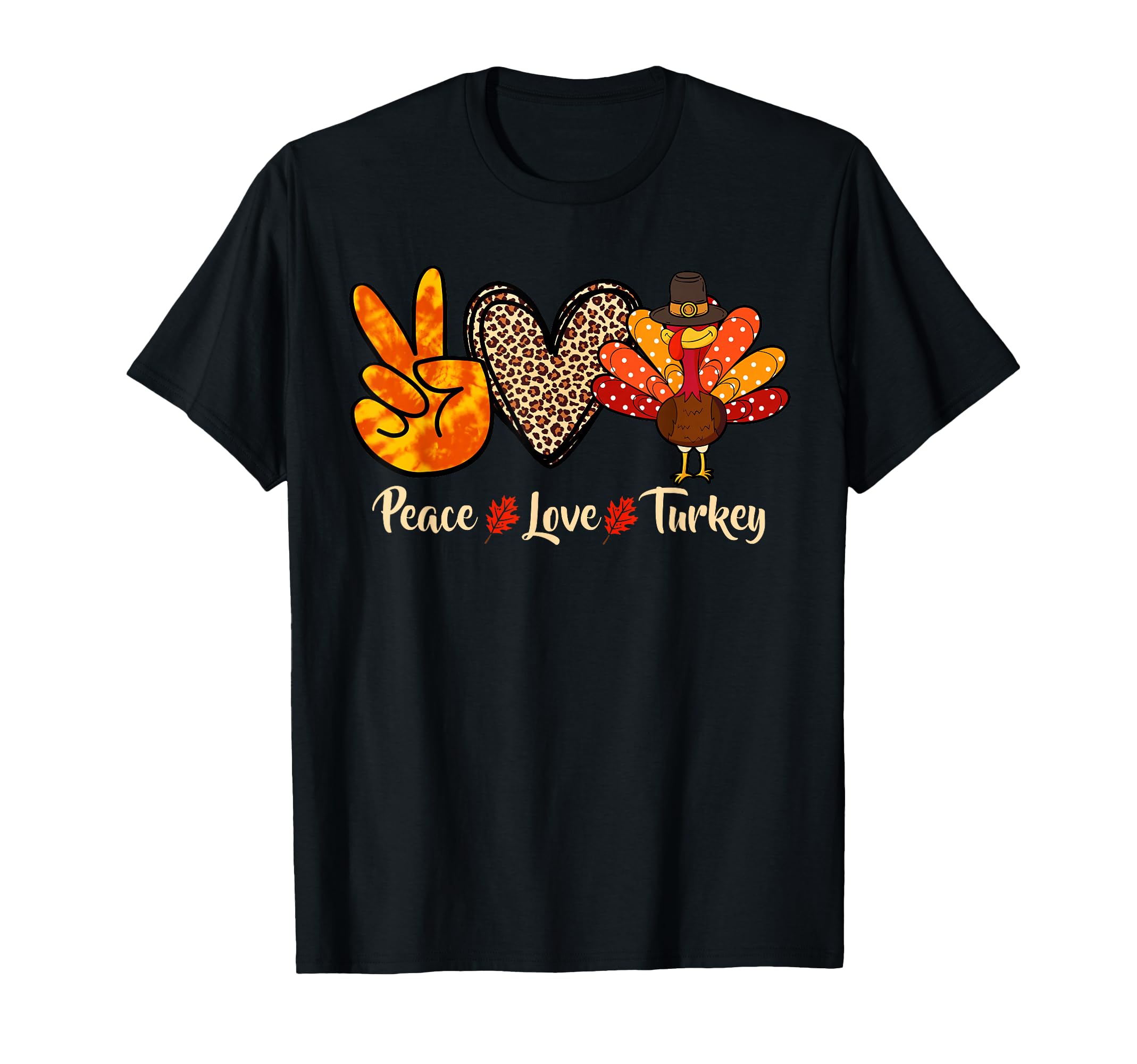 Peace Love Turkey Little Pilgrim T-Shirt - Novelty Apparel Men Women - T-Shirt, Sweatshirt, Hoodie