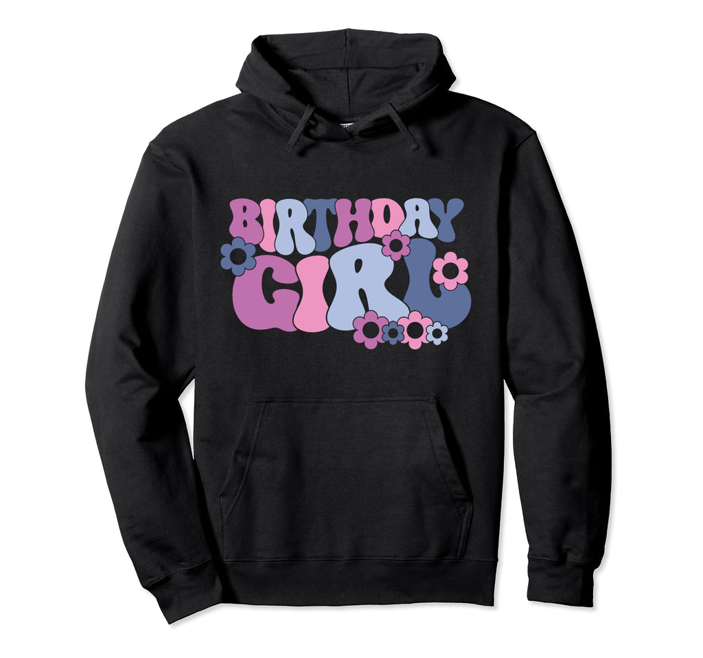 Groovy Birthday Party Boho Hippie Wavy Hoodie - Aesthetic Graphic Men Women - T-Shirt, Sweatshirt, Hoodie
