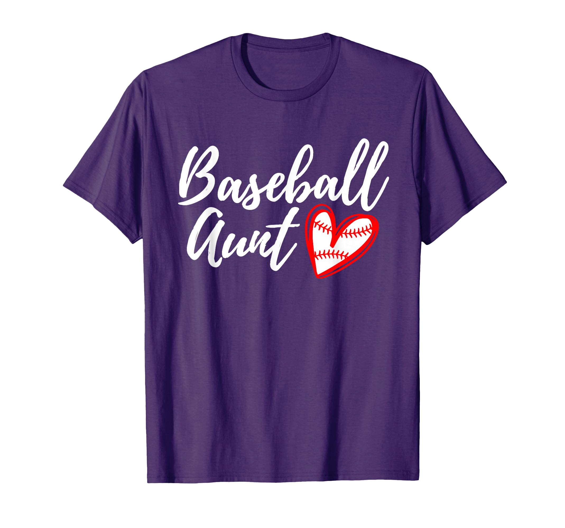 Baseball Aunt Heart Matching Family T-Shirt - Unique Graphic Men Women - T-Shirt, Sweatshirt, Hoodie
