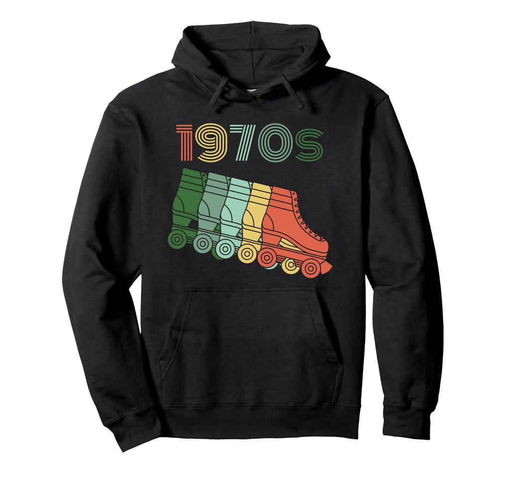 1970S Roller Skates 70S Disco Hoodie - Unique Graphic Unisex - T-Shirt, Sweatshirt, Hoodie