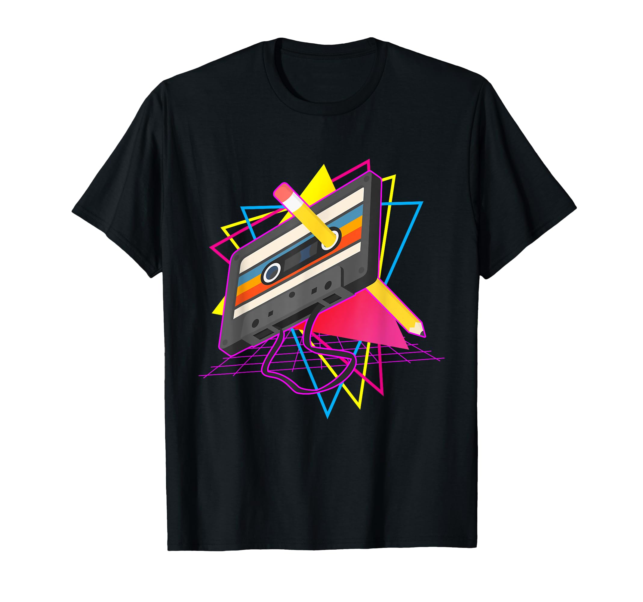 Cassette Tape Pencil 70S 80S 90S Music T-Shirt - Novelty Apparel Men Women - T-Shirt, Sweatshirt, Hoodie