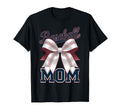 Baseball Mom Coquette Bow T-Shirt - Minimalist Print Men Women - T-Shirt, Sweatshirt, Hoodie