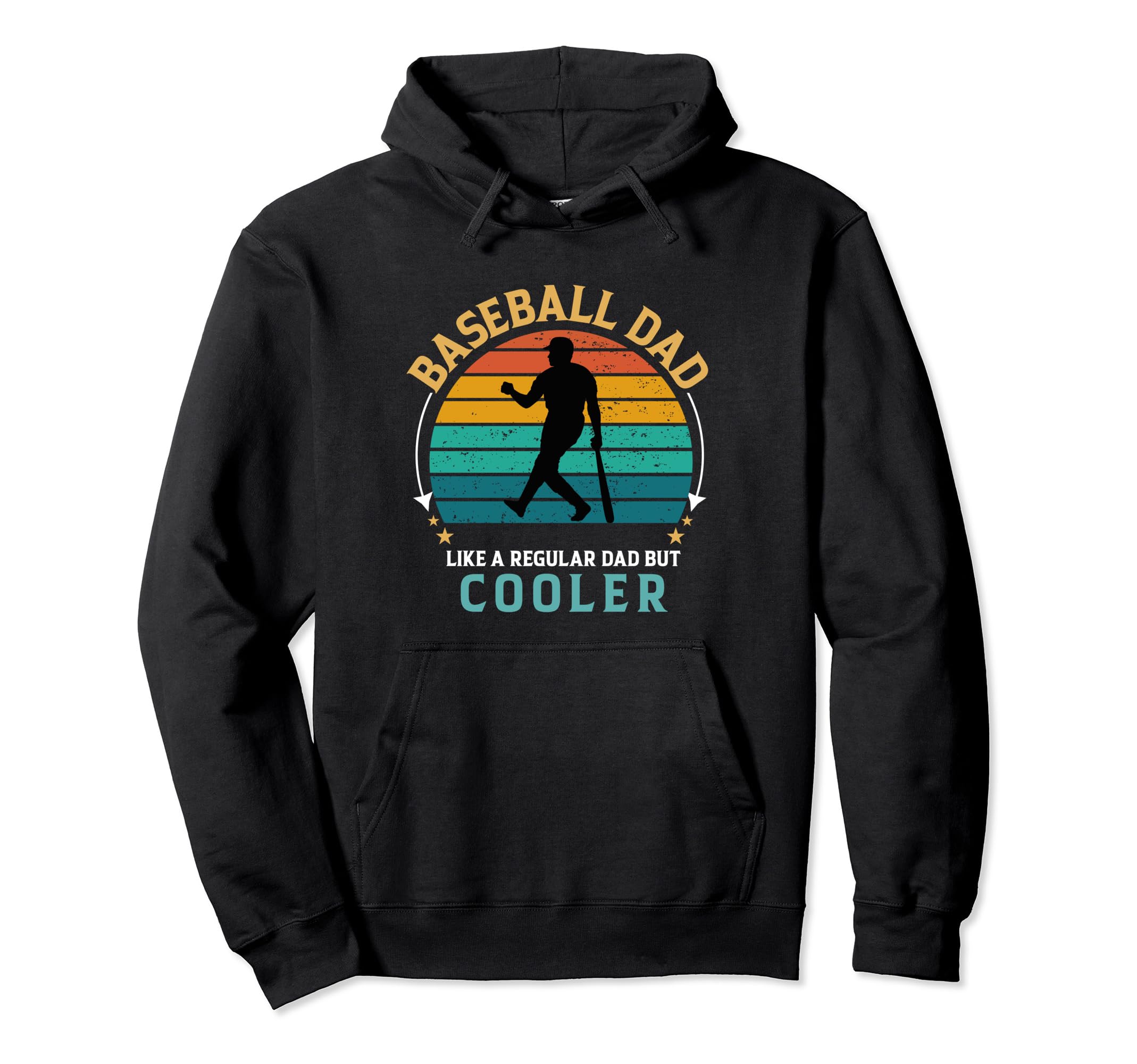 Baseball Dad Like Regular Dad But Hoodie - Custom Art Print Men Women - T-Shirt, Sweatshirt, Hoodie