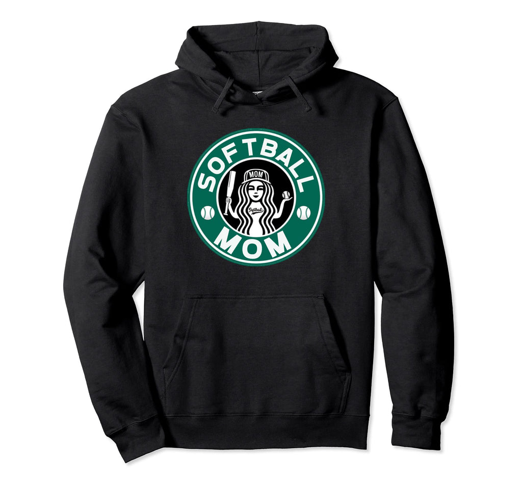Softball Mom Mothers Softball Hoodie - Unique Graphic for Adults - T-Shirt, Sweatshirt, Hoodie